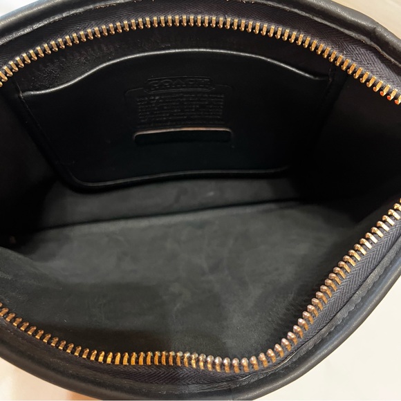 Coach Vintage 5949 File Clutch Bag- Made in New York City, USA - Black Leather - Picture 2 of 12